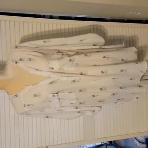 Torrid Women's blouse top size 4X white with black cats NWT